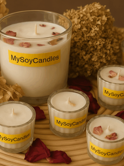 Świeca „Kwiaty” - MySoyCandles 